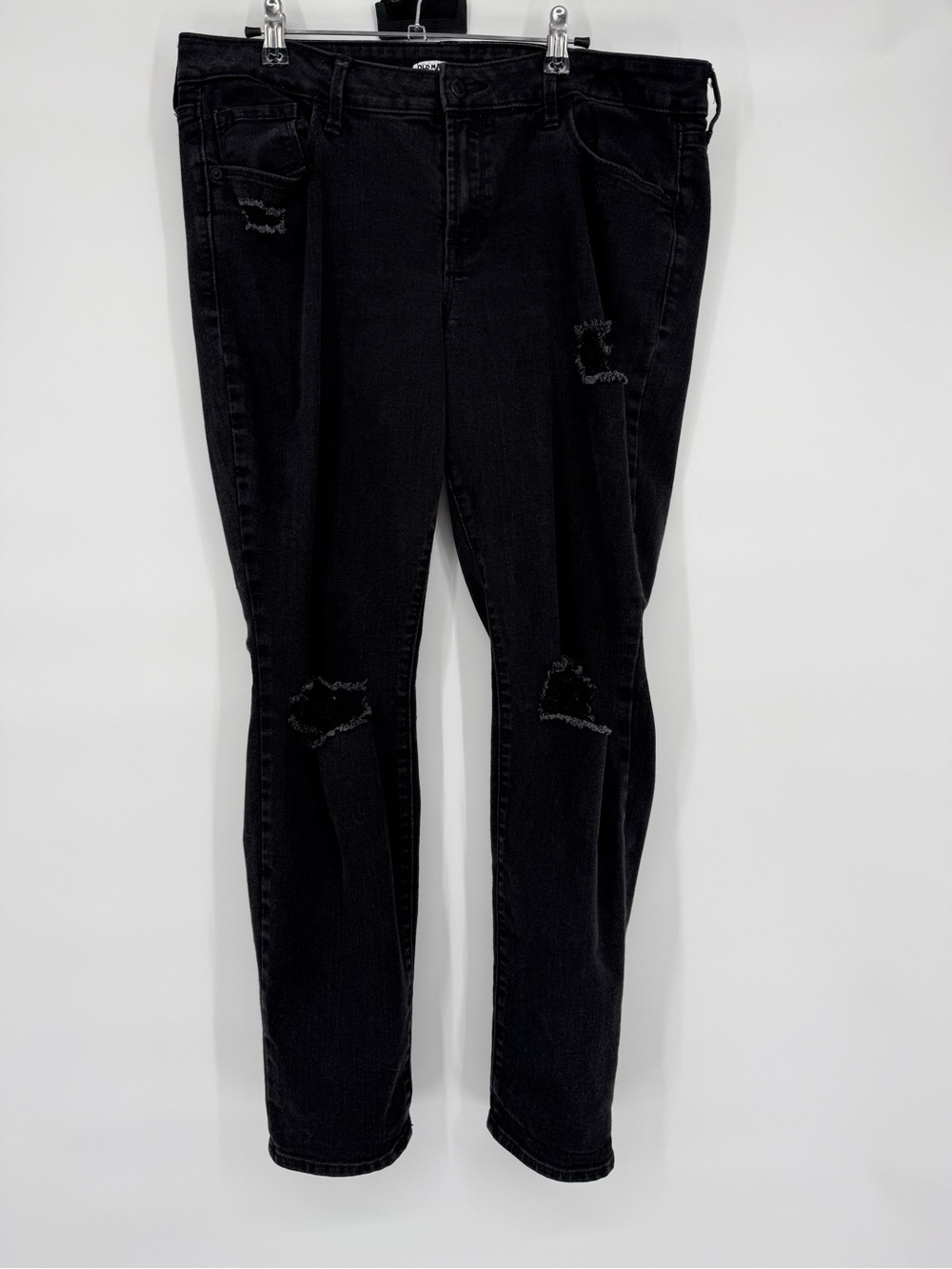 Old Navy Pop Icon Skinny Jeans 14 Distressed Ripped Stretch Denim Y2K Grunge